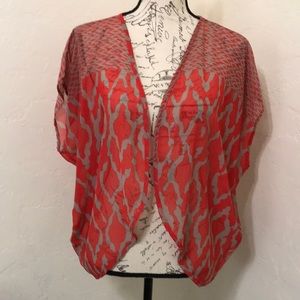 LASHES Sheer Kimono Top Great for the Summer Size XL